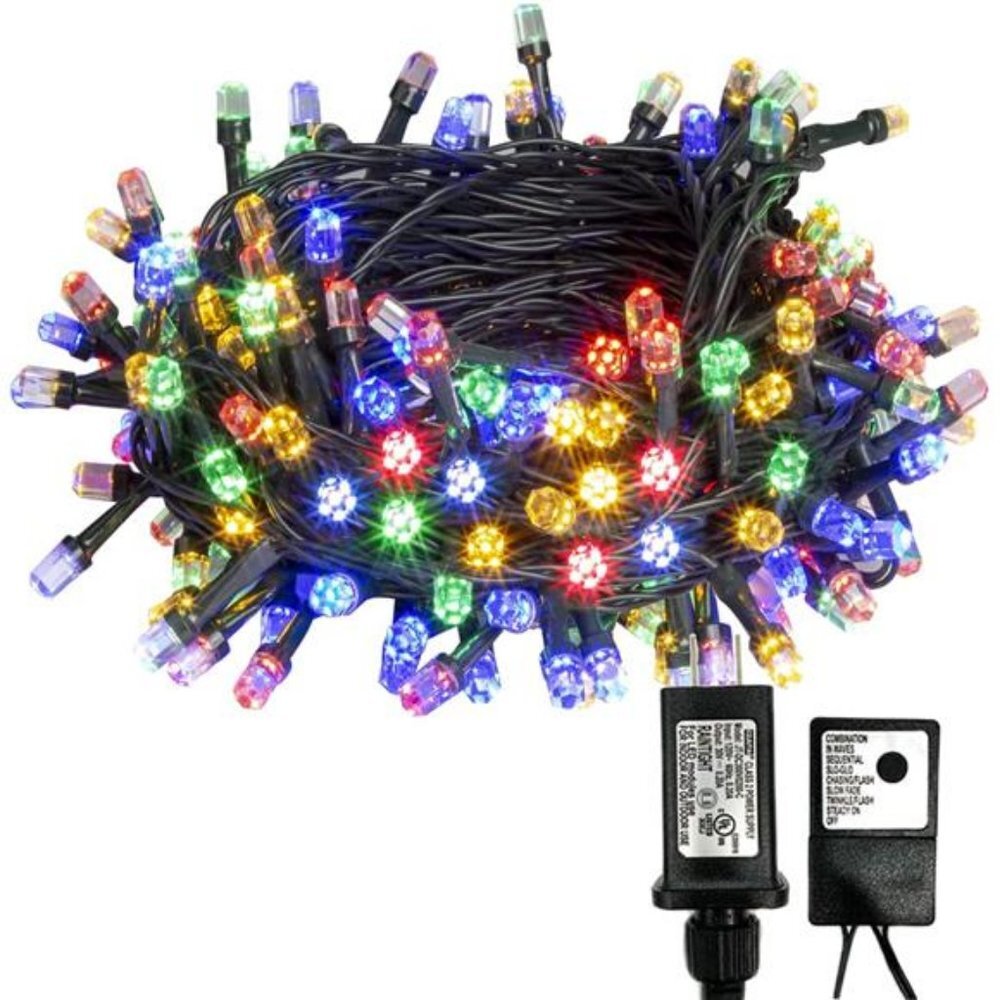 Led Christmas Tree Lights Multicolor, 200 Led Christmas String Lights